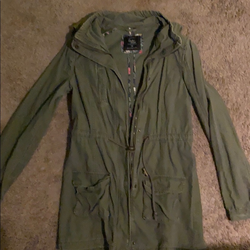 cargo jacket in olive green